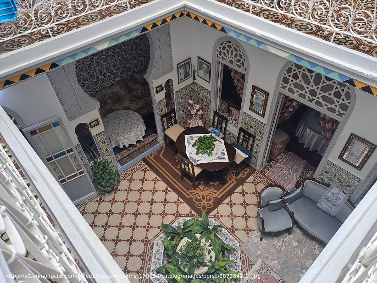 Traditional Riad with Moroccan architecture